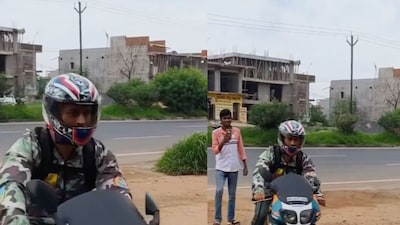 MS Dhoni Riding His Bike in Ranchi Sends Fans into Frenzy, Video Goes