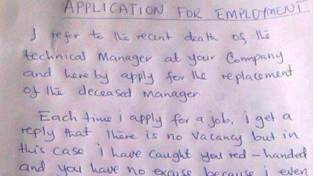 Hilarious 'Application For Employment' Has Put Harsh Goenka In A Bind