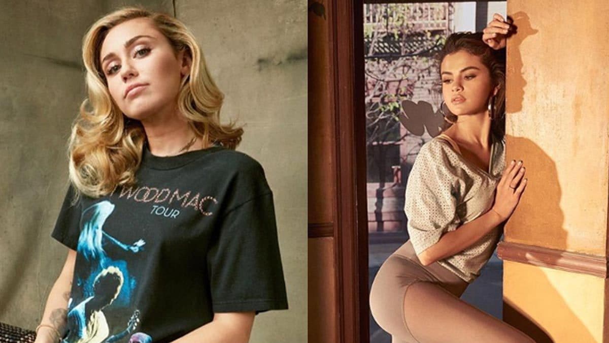 Selena Gomez Miley Cyrus Share Hannah Montana Clip React To