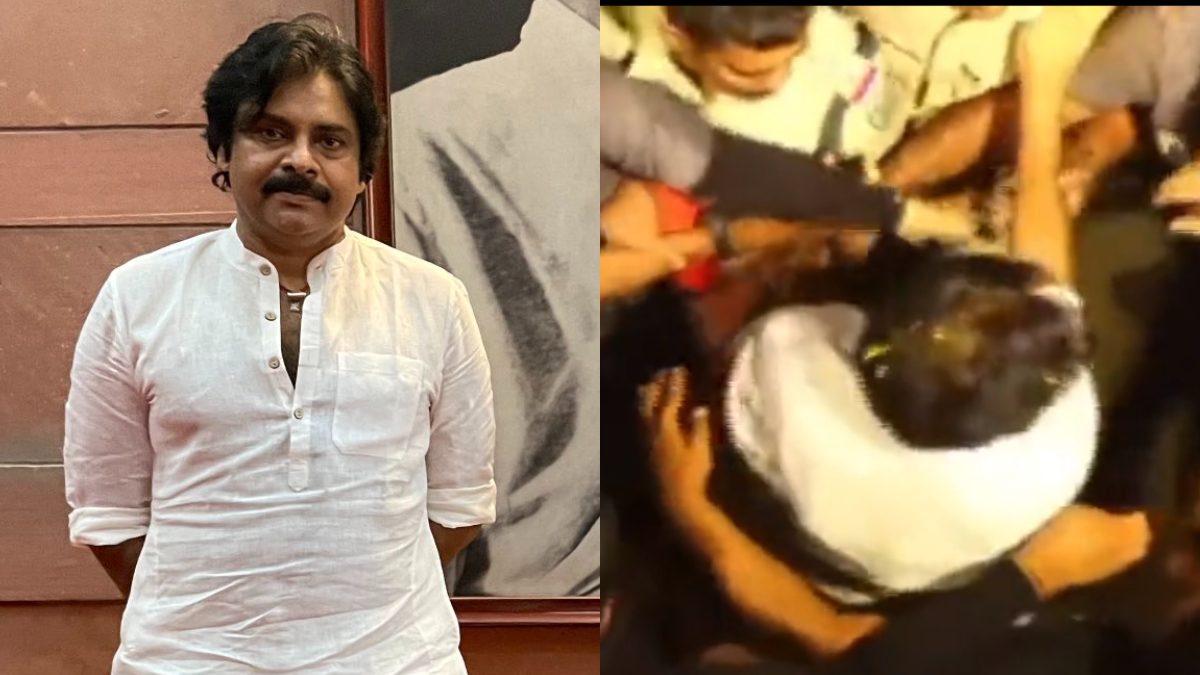 Telugu Star Pawan Kalyan Saves Police Officer From Getting Trampled By Mob, Video Goes Viral – News18