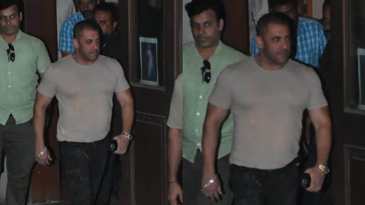 Salman Khan Leaves Dubbing Studio Amid Tight Security, Fans Can’t Stop Talking About His Bald Look –