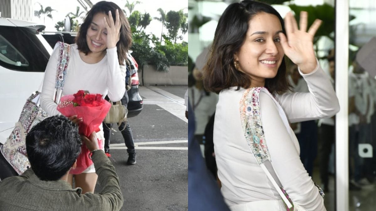 Shraddha Kapoor's Fan Goes Down On Knees With a Bouquet of Flowers, Leaves Actress Blushing; Watch - Vimarsana News