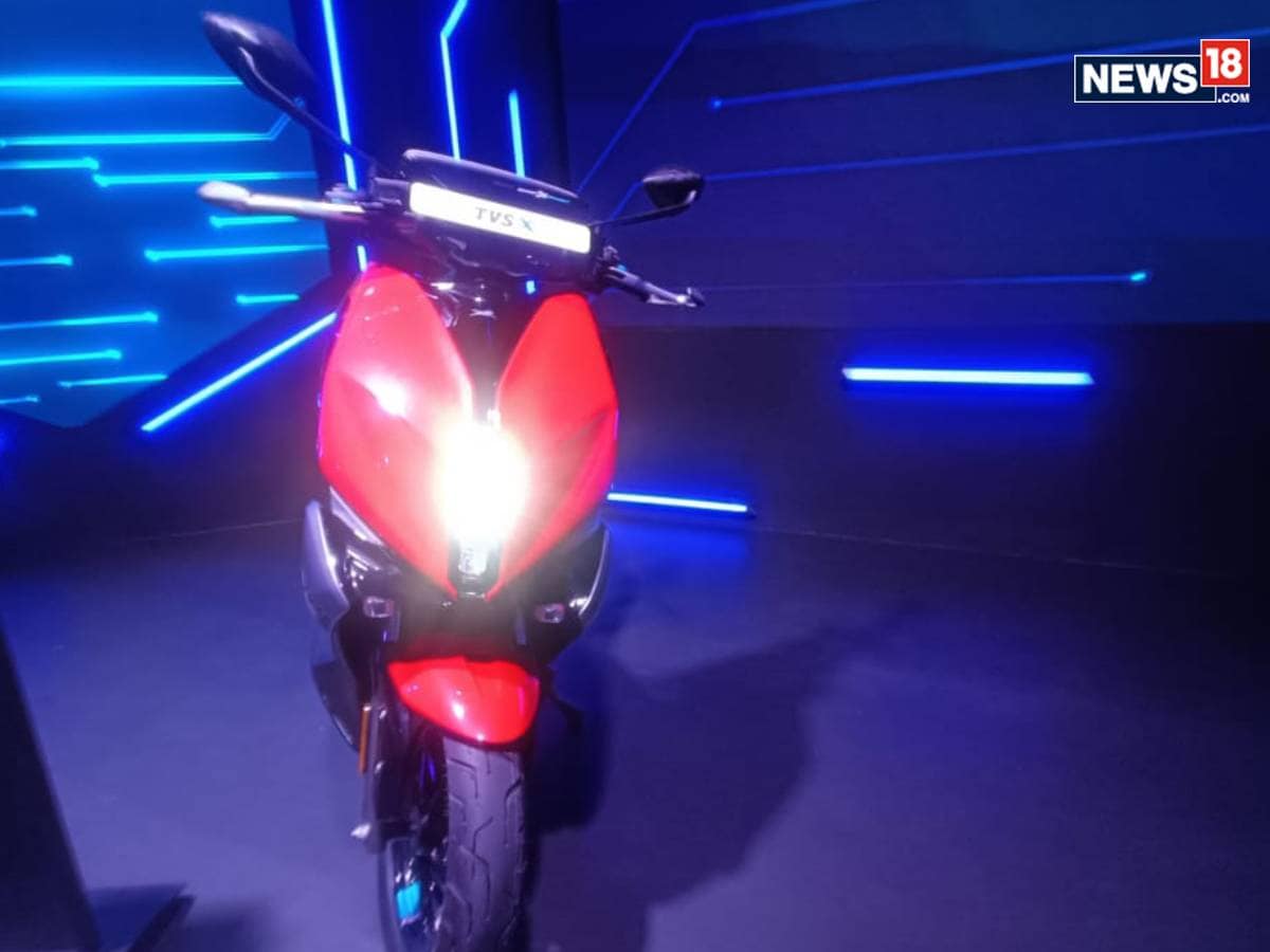 TVS X Electric Scooter in Pics See Design, Features, Interior and More