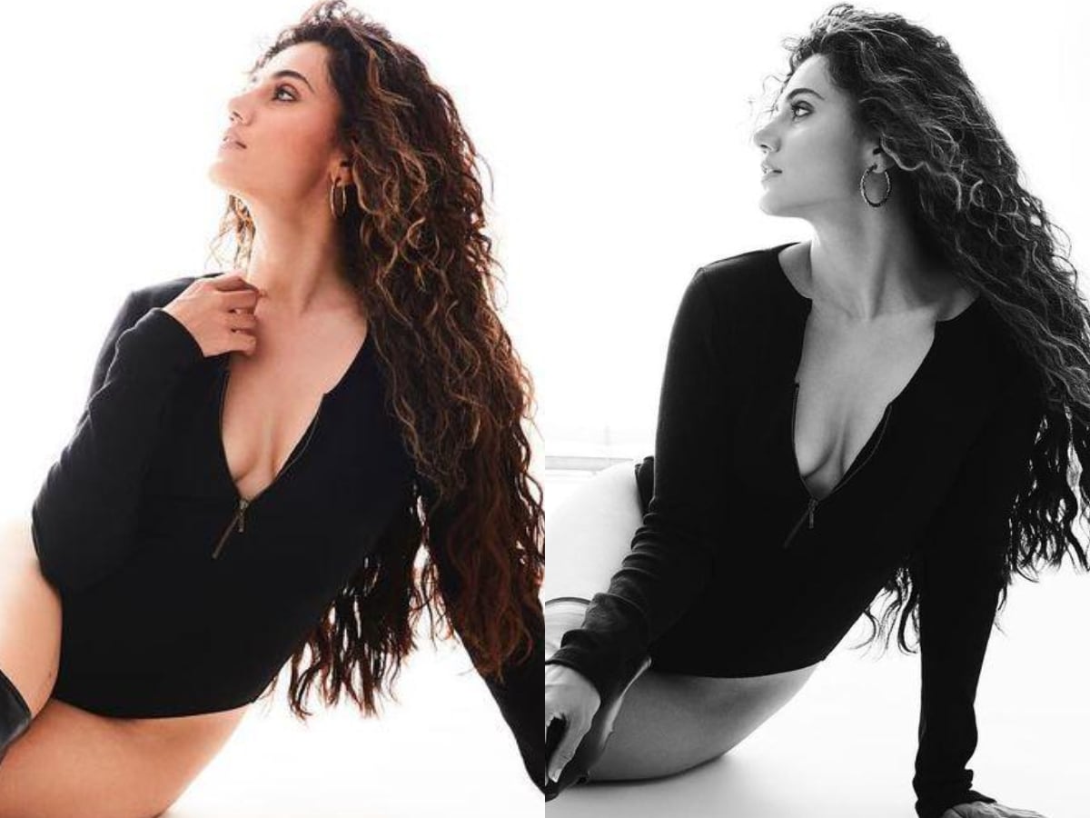 1200px x 900px - Sexy! Taapsee Pannu Slips Into Plunging Neckline Bodysuit, Sets Internet  Ablaze; Hot Video Goes Viral - News18