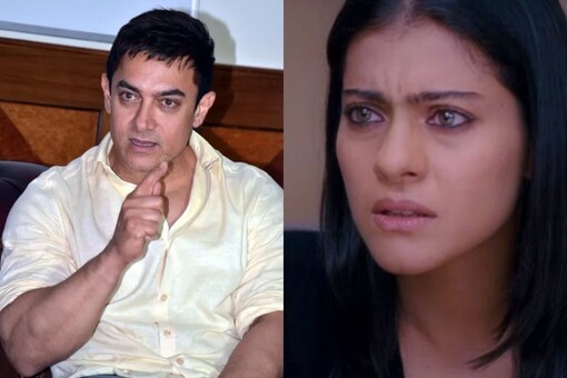 Aamir Khan and Kajol Stock Images (Photo Credits: Twitter)