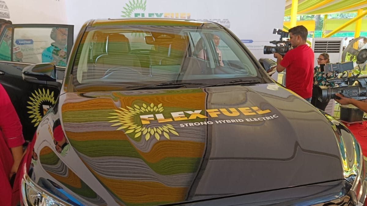 World’s First Electric Flex Fuel Vehicle Unveiled in India: Self-charging, Can Run on 85% Ethanol