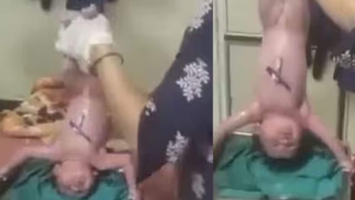 Watch: Newborn Baby Displays Strength By Lifting Tray With Hands; Internet Reacts