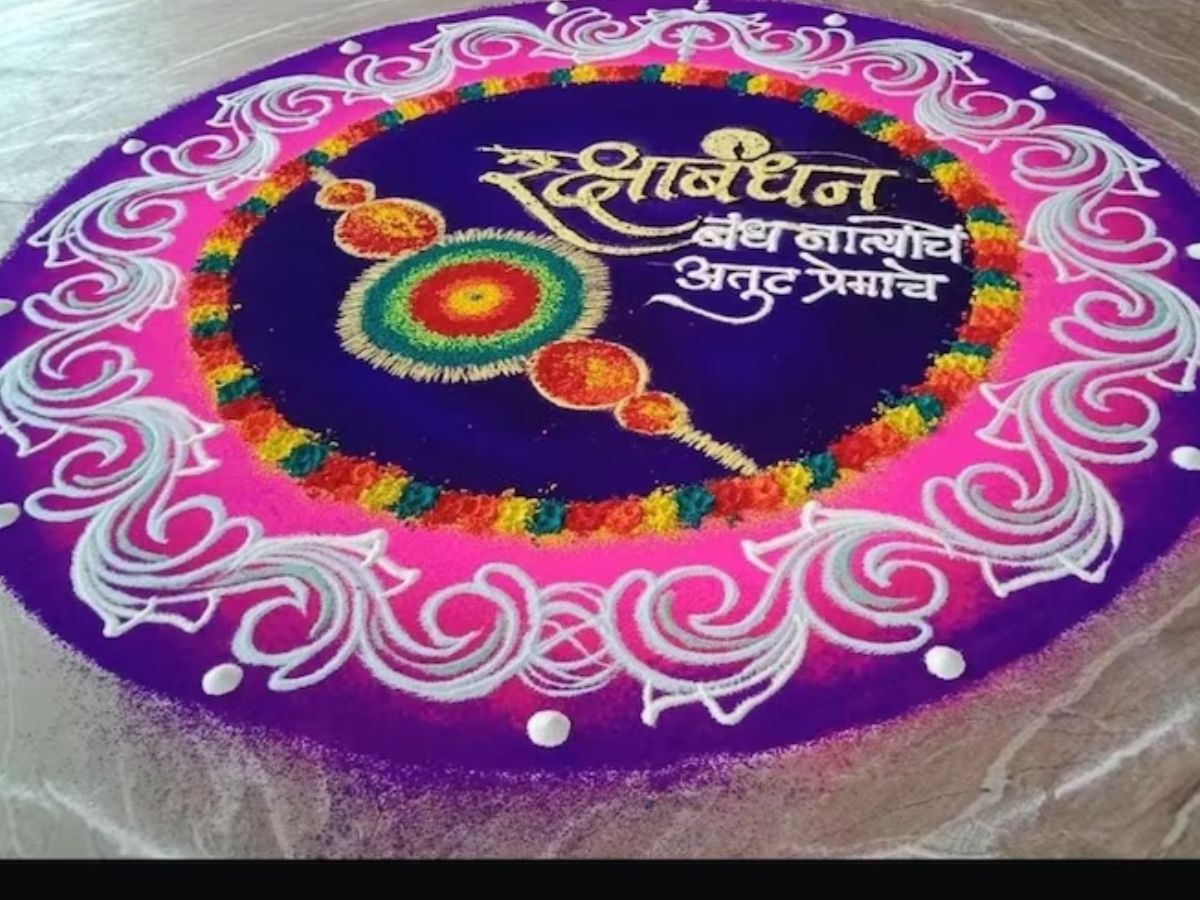Order Rangoli on Blue Cake Online in Noida, Delhi NCR | Kingdom of Cakes