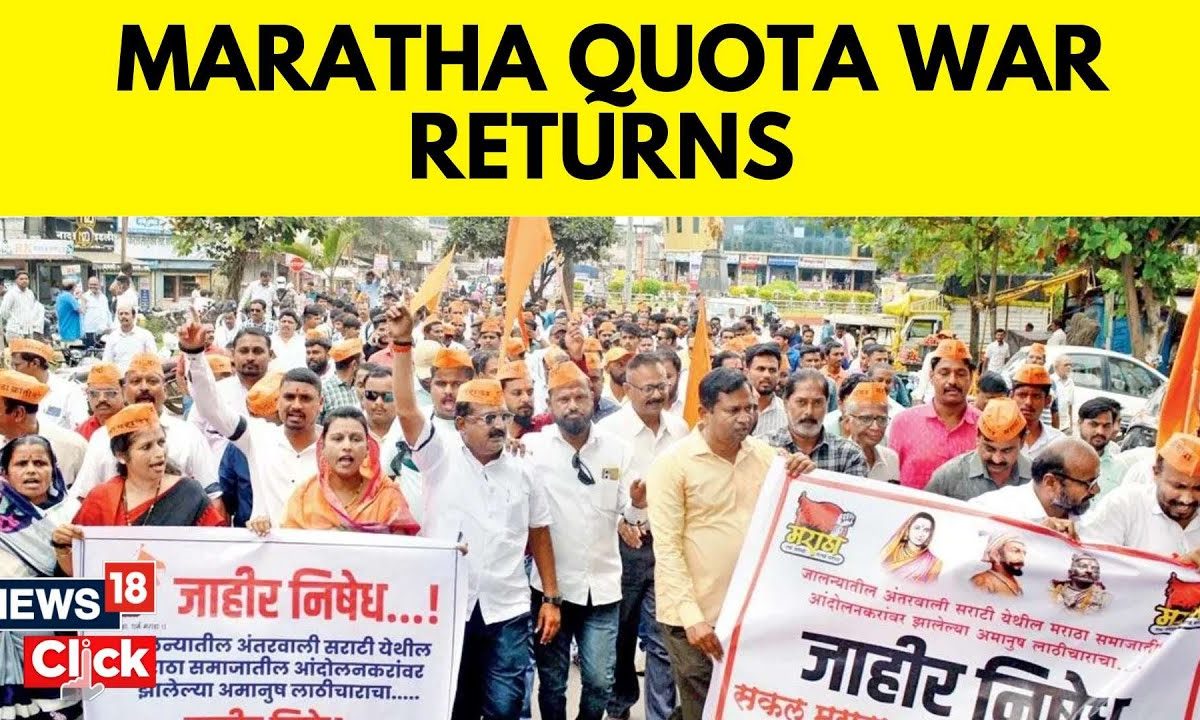 Protest Over Maratha Quota Erupts Again Maratha Maharashtra News N18v English News News18 1589