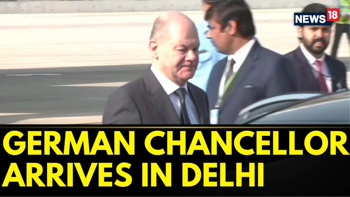German Chancellor Olaf Scholz Arrives In Delhi For The G20 Summit | G20 ...