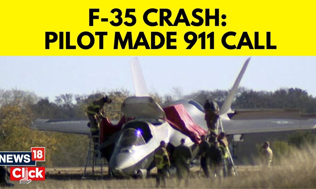 F-35 Crash Latest News | 911 Call From Fighter Pilot Who Ejected From F ...