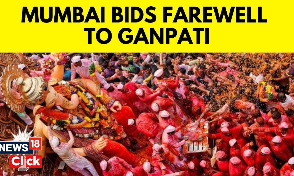 Ganesh Visarjan Mumbai Bids Farewell To Lord Ganesha Grand Visarjan Celebration Ganpati