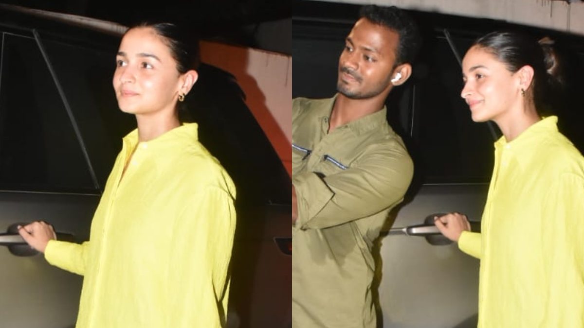 Alia Bhatt Looks Radiant In A Striking Yellow Shirt As She Obliges Fans ...