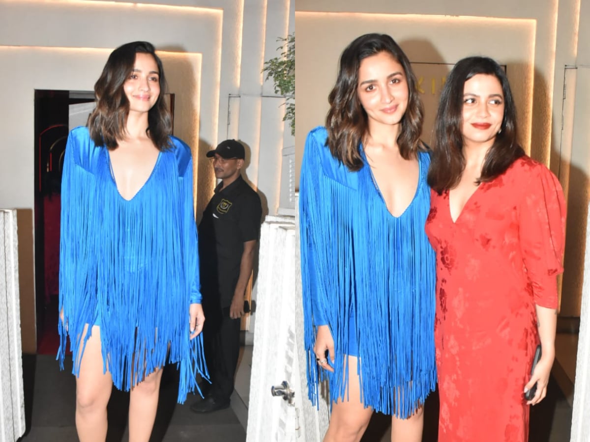 Mommy-to-be Alia Bhatt ups her maternity fashion quotient with 'Baby On  Board' pink sharara dress – India TV