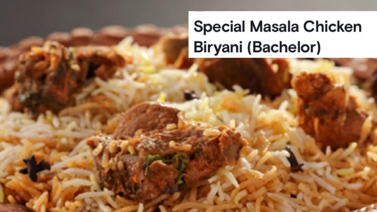 'Bachelor' Chicken Biryani? 'X' User Shares Strange Measuring Unit Used By Restaurant - Vimarsana News