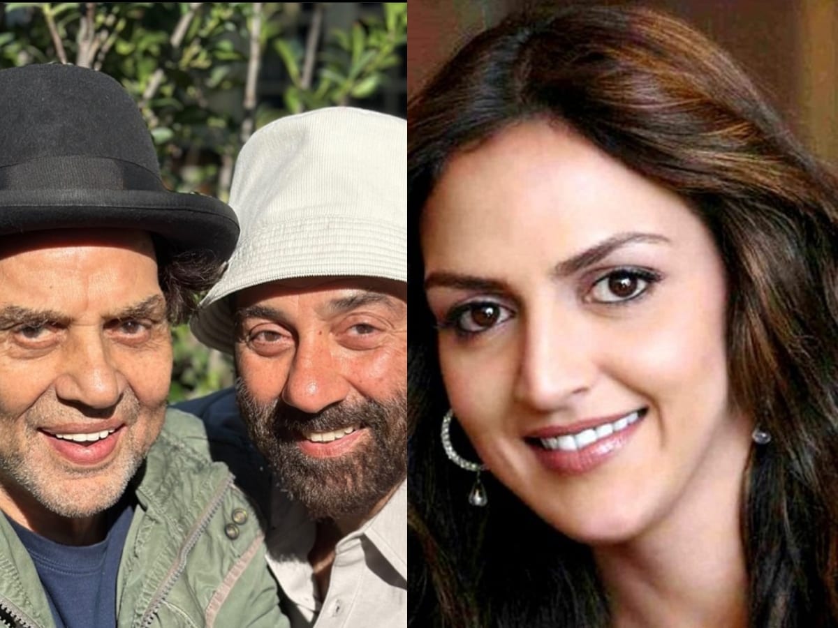 Sunny Deol And Dad Dharmendra Pose For A Happy Photo, Esha Deol's Reaction  Goes Viral - News18