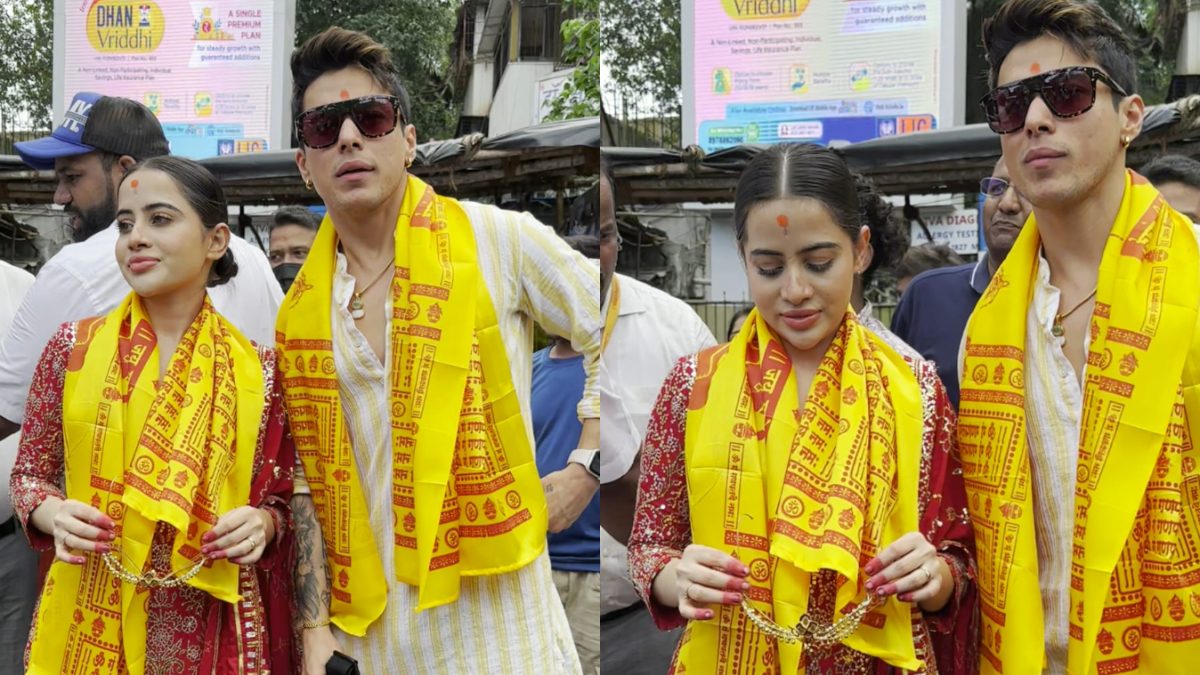 Ganesh Chaturthi 2023: Urfi Javed And Pratik Sehajpal Seek Blessings At Siddhivinayak Temple - Vimarsana News