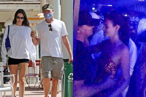 The actor and the model were seen cozying up in Ibiza.