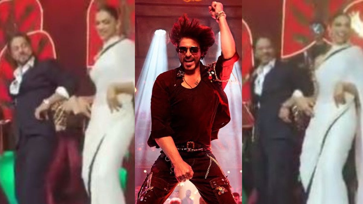 Jawan: Shah Rukh Khan Shakes A Leg To Not Ramaiya Vastavaiya With Deepika Padukone, Atlee And Cast; Watch – News18