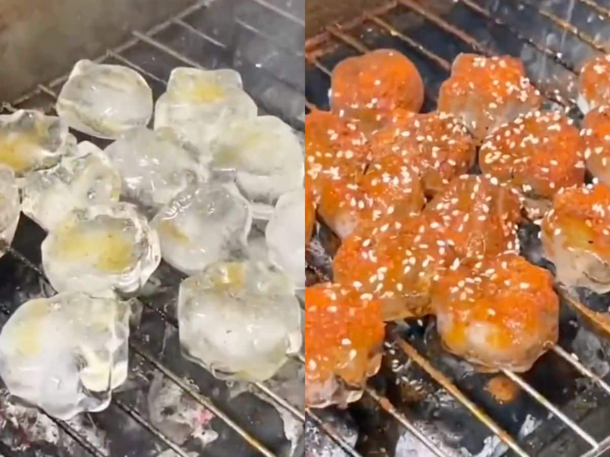 grilled ice cubes in china: Grilled ice cubes have now become a