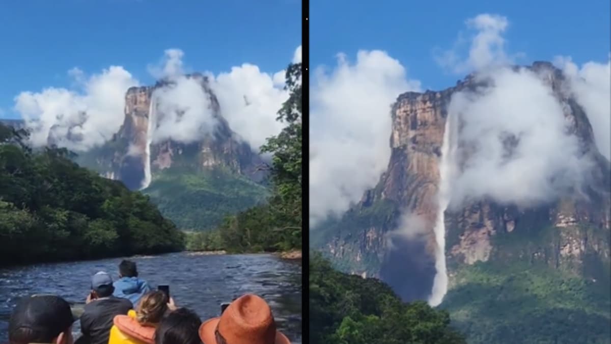 Internet está asombrado por el fascinante Salto Ángel, la cascada más alta del mundo.