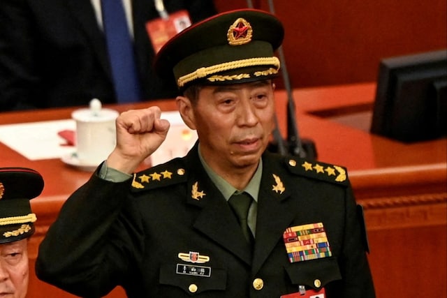 China’s defence minister Li Shangfu has not been seen in public since August 29. (Image: Reuters File)