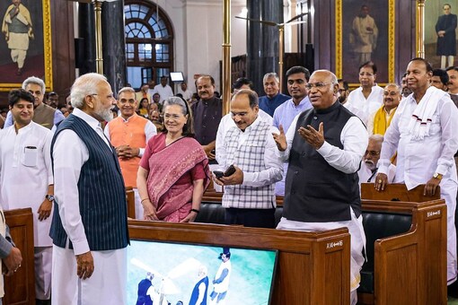 The transfer from the old to the new parliament took place on 19th September, on the auspicious day of Ganesh Chaturthi. (PTI)