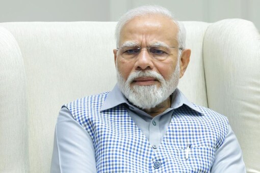 Prime Minister Narendra Modi during an exclusive interview with moneycontrol.com. (Image/News18) (News18)