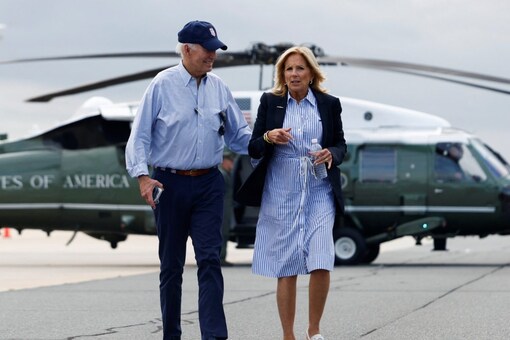 US President Joe Biden and First Lady Jill Biden. (Image: Reuters)