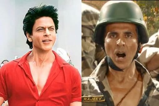 Shah Rukh Khan and Akshay Kumar from the promos of Jawan and Welcome 3 respectively. 