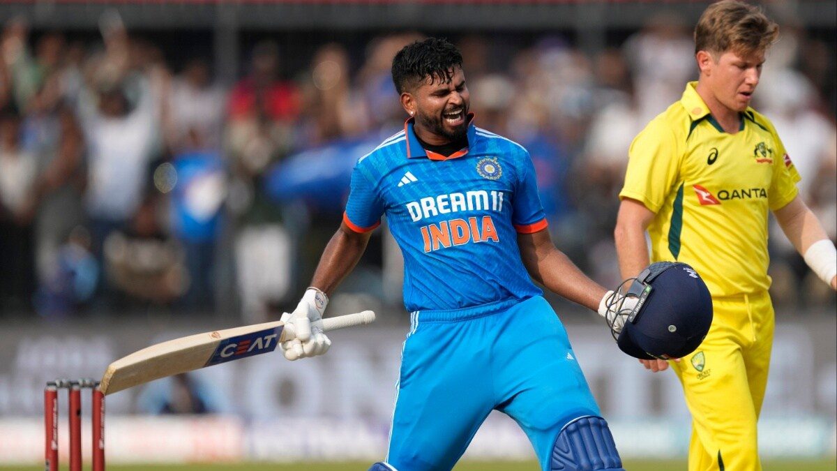 IND vs AUS: Shreyas Iyer Slams 3rd ODI Century, Ticks Big Box For India ...