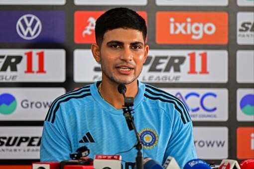 Shubman Gill attended press conference on the eve of Pakistan clash. (AFP Image)