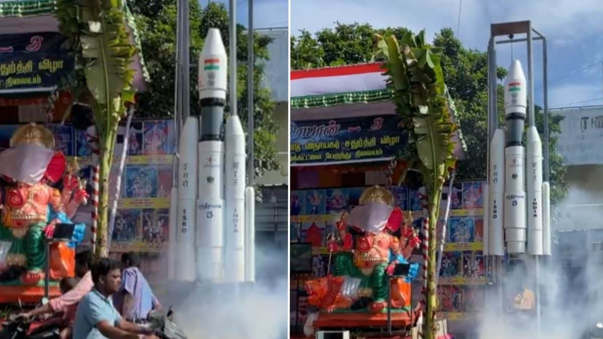 Chandrayaan-3 'Launches' Ganesh Chaturthi 2023 in Tamil Nadu After Space-Themed Pandals Go Viral