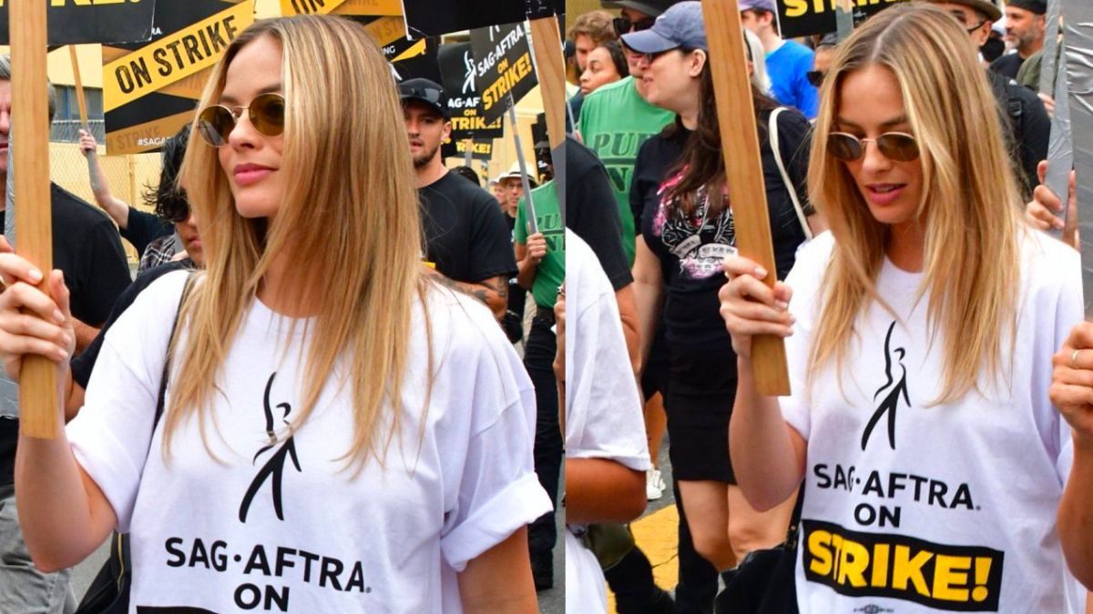 Margot Robbie Shows Support To SAG-AFTRA Protestors, Joins Rally - Vimarsana News