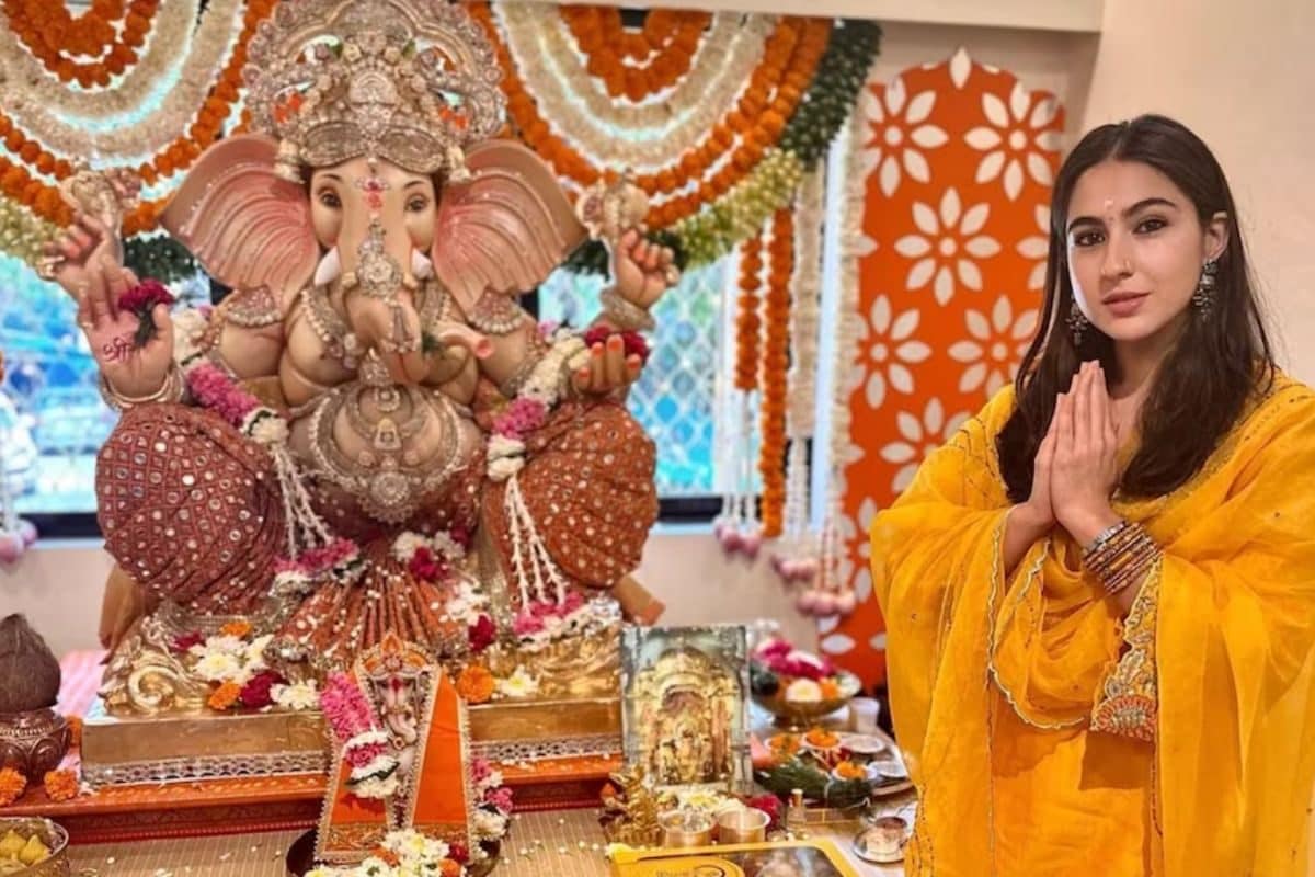 Ganesh Chaturthi 2023: Sara Ali Khan Welcomes Lord Ganesha At Her