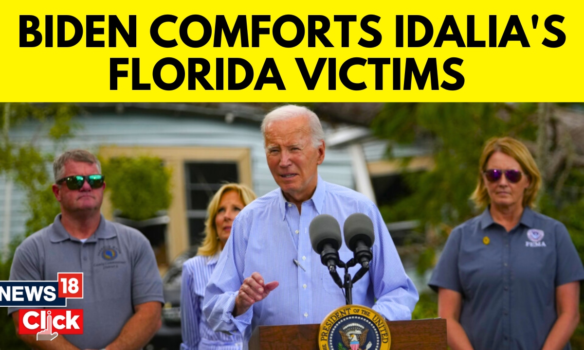 President Joe Biden Visits Storm Hit Florida - News18