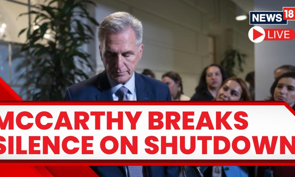 US Shut Down 2023 LIVE | Kevin McCarthy Speech | Kevin McCarthy Speaks ...