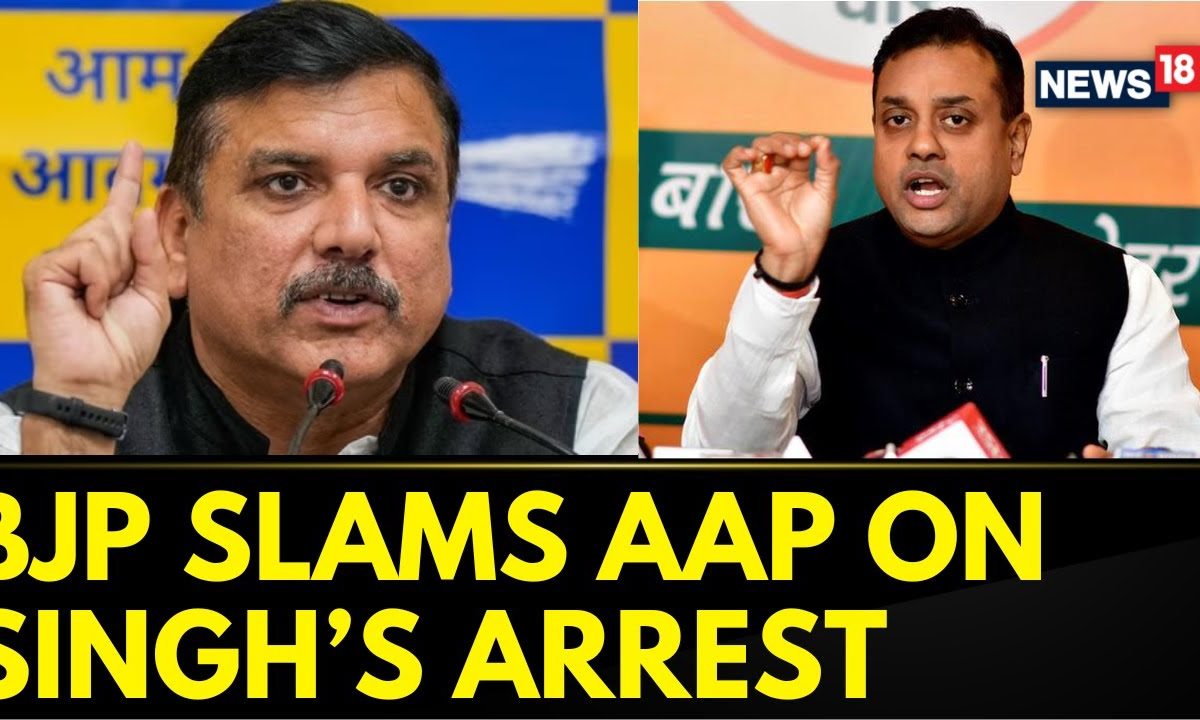 BJP's Sambit Patra Conducts Press Briefing On Sanjay Singh's Arrest In ...