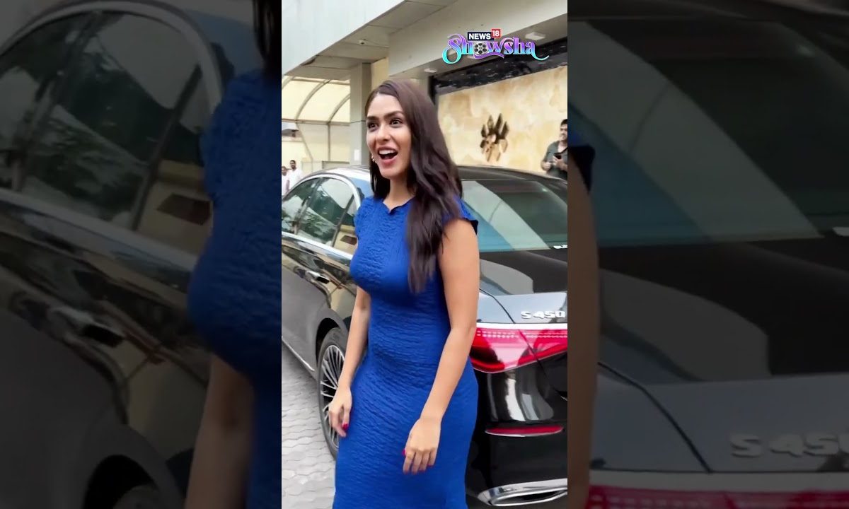 Mrunal Thakur Is A Breath Of Fresh Air In A Blue Bodycon Dress