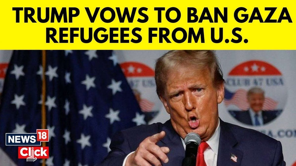 Former US President Donald Trump Vows To Ban Gaza Refugees | Donald ...