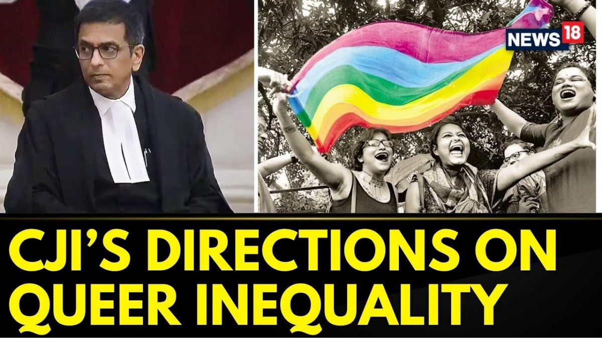 CJI Chandrachud Gives Directions On No Discrimination | Same Sex ...