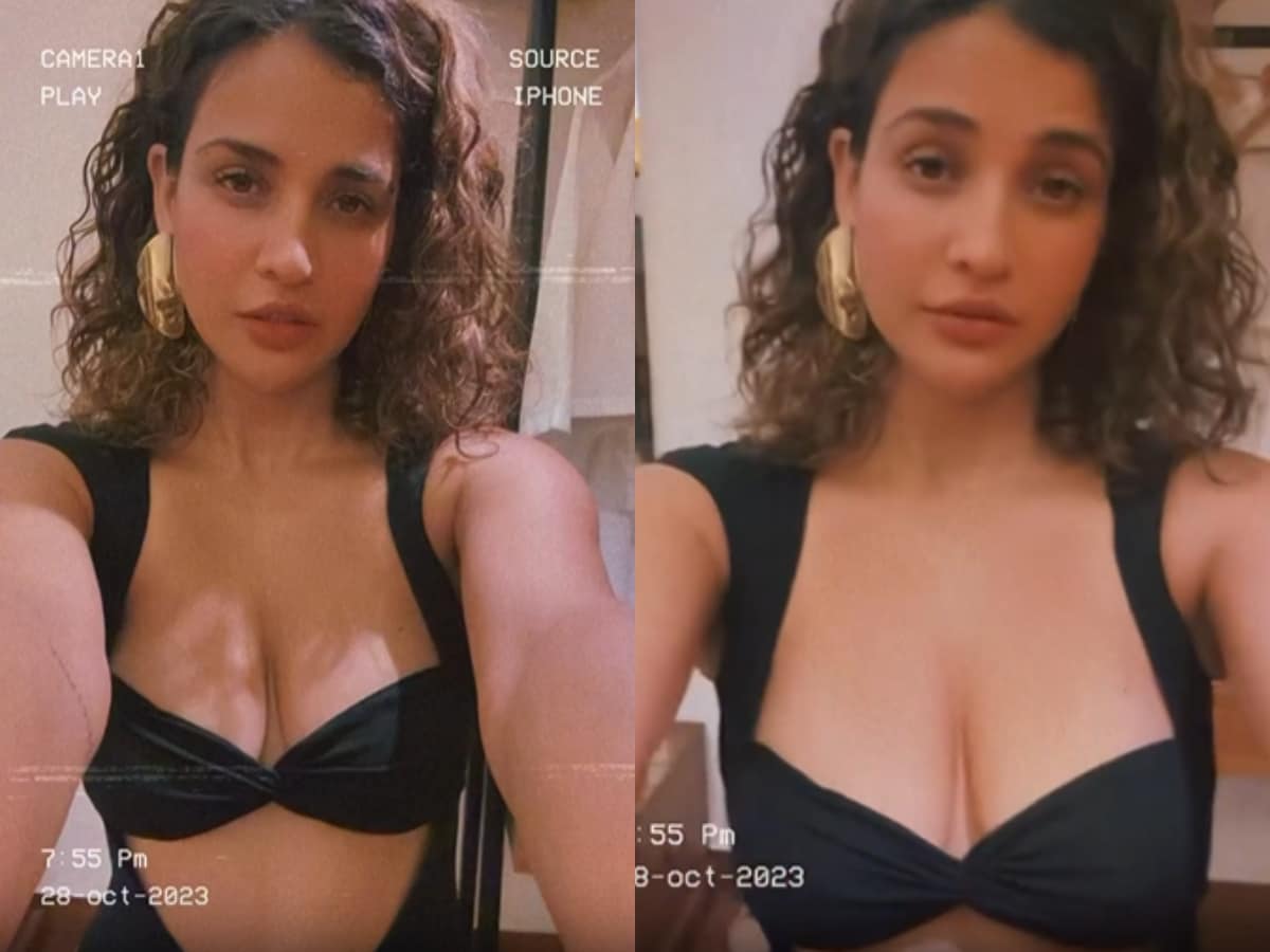 Sexy! Aisha Sharma Flaunts Ample Cleavage In Bold Black Dress, Hot Video  Goes Viral - News18