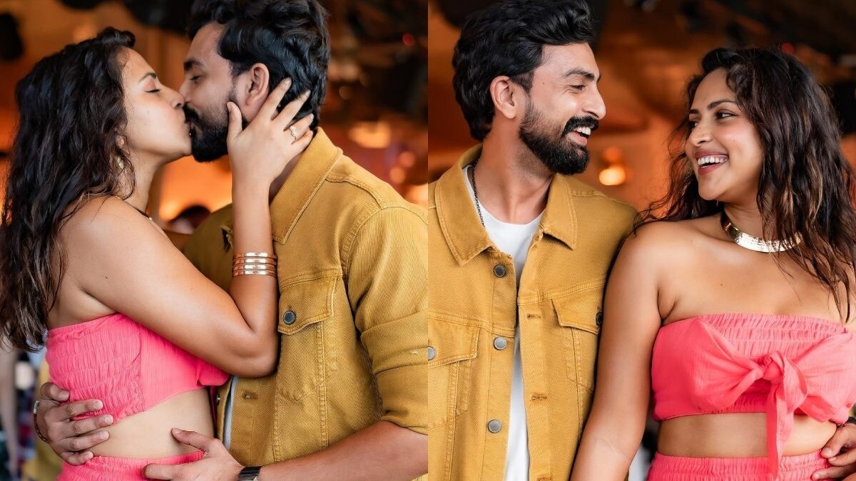 Amala Paul, Jagat Desai Seal Their Engagement With A Romantic KISS; Actress Pens 'Our Love Story...' - Vimarsana News