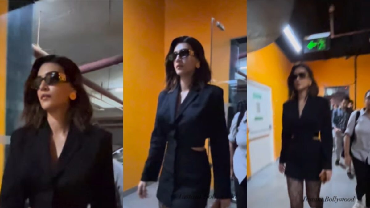 Sexy! Kriti Sanon Slips Into Lacy Stockings To Promote Ganapath at India Vs Aus World Cup Match - Vimarsana News
