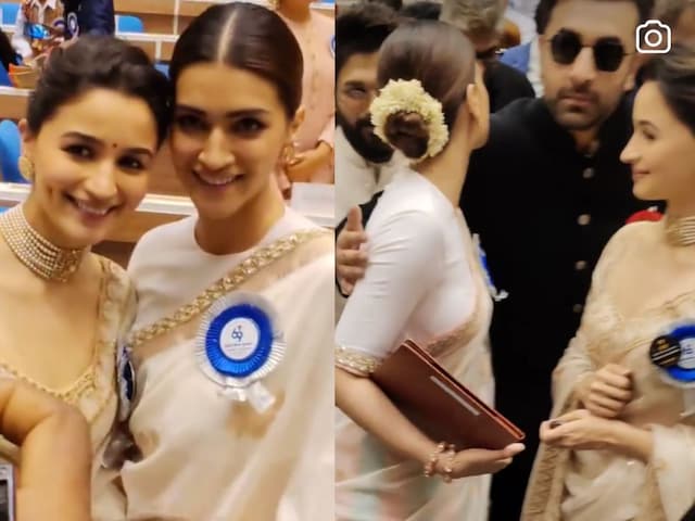 Ranbir Kapoor Hugs Kriti Sanon And Congratulates Her On National Award