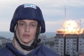 WATCH | Moment When Building Behind TV Reporter Gets Bombed in Live Show from Gaza
