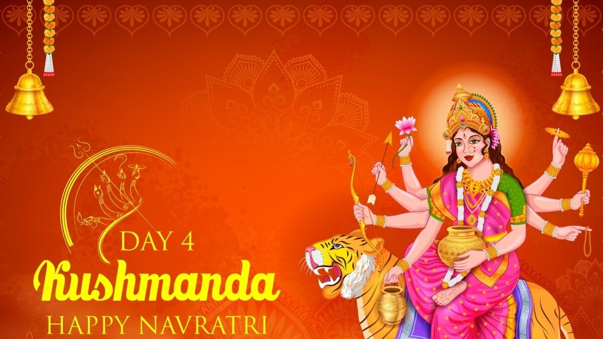 Navratri 2023 Day 4 Maa Kushmanda Puja Vidhi Colour Mantras Shubh Muhurat Significance And 4500