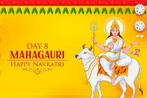Goddess Mahagauri is worshipped on the eight day of Navratri. (Image: Shutterstock) 
