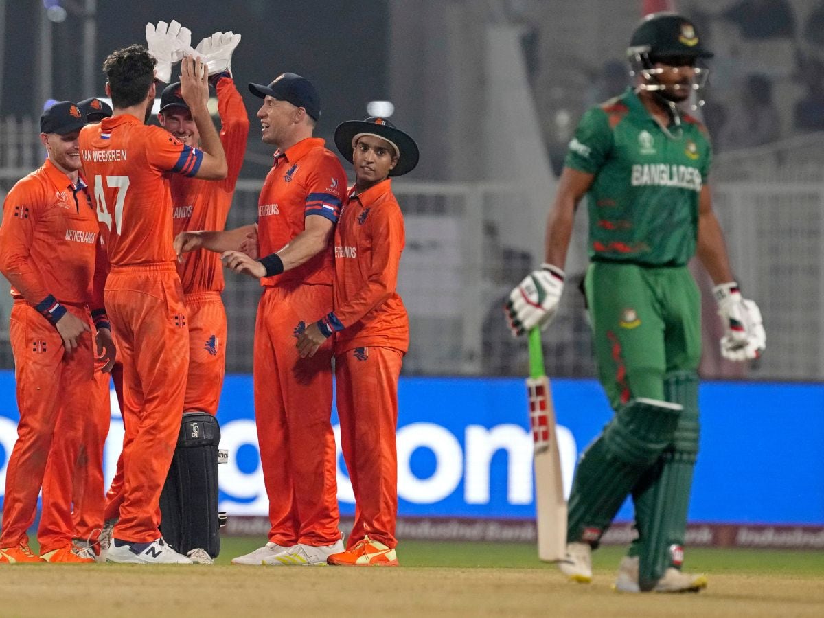 Netherlands vs Bangladesh Highlights, World Cup 2023: Bangladesh all out at  142, Netherlands win by 87 runs