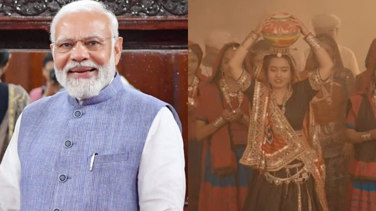 Maadi Song by Narendra Modi: PM Kicks Off Navratri With a Perfect Garba Song; Watch - Vimarsana News